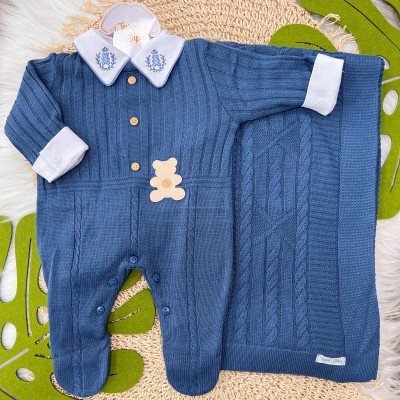   Saída de maternidade Joaquim Azul Jeans